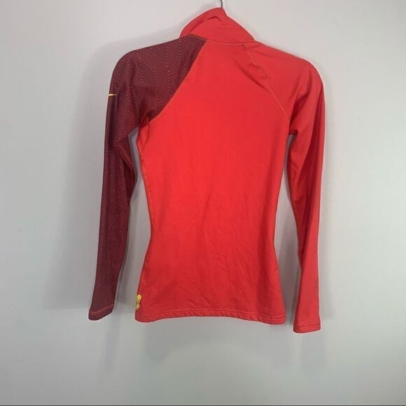 Nike livestrong red asymmetric half zip XS B1 - Picture 7 of 9